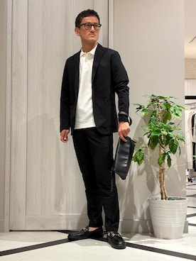 「アイテム（セットアップ）」を使った、nobgさん（メンズ・171cm）の夏コーディネート