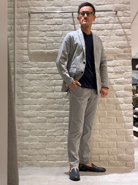「ABAHOUSE GRAY（アバハウスグレイ）のアイテム」を使った、nobgさん（メンズ・171cm）の春コーディネート
