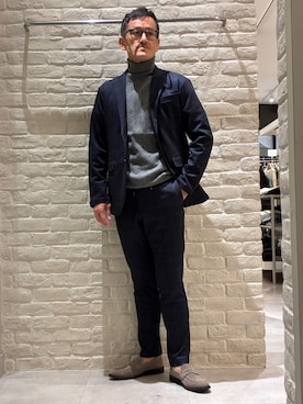 「アイテム（テーラードジャケット）」を使った、nobgさん（メンズ・171cm）の秋コーディネート