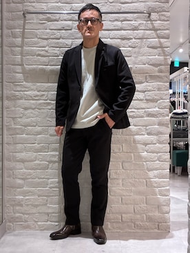 「アイテム（セットアップ）」を使った、nobgさん（メンズ・171cm）の秋コーディネート