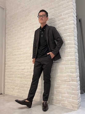 「アイテム（セットアップ）」を使った、nobgさん（メンズ・171cm）の秋コーディネート