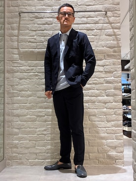 「アイテム（セットアップ）」を使った、nobgさん（メンズ・171cm）の春コーディネート