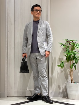 「アイテム（セットアップ）」を使った、nobgさん（メンズ・171cm）の夏コーディネート