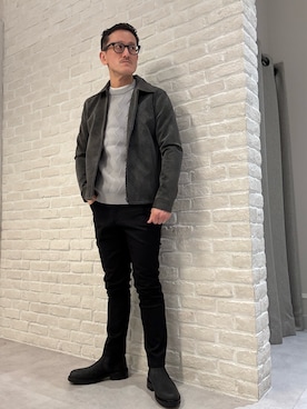 「ABAHOUSE GRAY（アバハウスグレイ）のアイテム」を使った、nobgさん（メンズ・171cm）の冬コーディネート