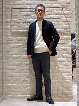 「アイテム（テーラードジャケット）」を使った、nobgさん（メンズ・171cm）の冬コーディネート