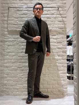 「ABAHOUSE GRAY（アバハウスグレイ）のアイテム（セットアップ）」を使った、nobgさん（メンズ・171cm）の春コーディネート