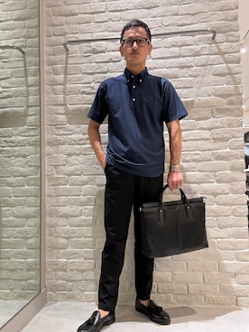 「アイテム（ビジネスバッグ）」を使った、nobgさん（メンズ・171cm）の夏コーディネート