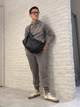 「アイテム（パーカー）」を使った、nobgさん（メンズ・171cm）の秋コーディネート