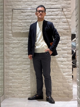 「アイテム（パンツ）」を使った、nobgさん（メンズ・171cm）の冬コーディネート