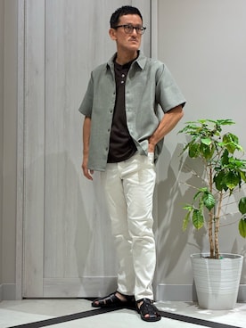 「ABAHOUSE GRAY（アバハウスグレイ）のアイテム」を使った、nobgさん（メンズ・171cm）の夏コーディネート