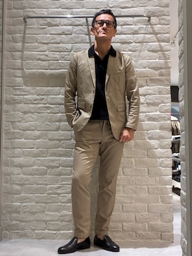 「アイテム（セットアップ）」を使った、nobgさん（メンズ・171cm）の春コーディネート