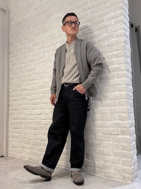 「ABAHOUSE GRAY（アバハウスグレイ）のアイテム（ブルゾン）」を使った、nobgさん（メンズ・171cm）の秋コーディネート