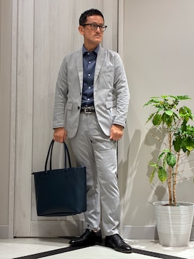 「アイテム（セットアップ）」を使った、nobgさん（メンズ・171cm）の夏コーディネート