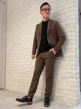 「アイテム（セットアップ）」を使った、nobgさん（メンズ・171cm）の冬コーディネート