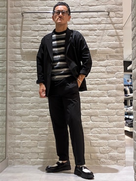「アイテム（セットアップ）」を使った、nobgさん（メンズ・171cm）の夏コーディネート