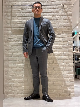 「オフィススタイル」｜「アイテム（パンツ）」を使った、nobgさん（メンズ・171cm）の冬コーディネート