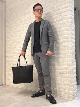 「アイテム（テーラードジャケット）」を使った、nobgさん（メンズ・171cm）の秋コーディネート