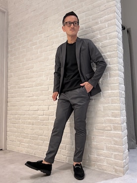 「アイテム（セットアップ）」を使った、nobgさん（メンズ・171cm）の秋コーディネート