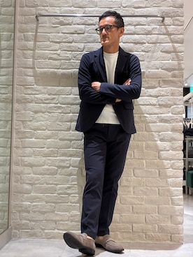 「アイテム（セットアップ）」を使った、nobgさん（メンズ・171cm）の秋コーディネート