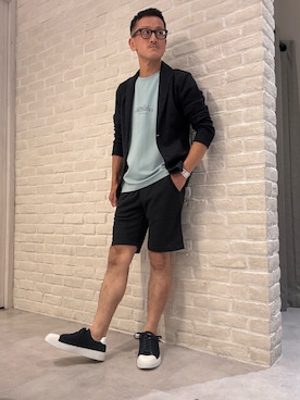 「アイテム（ブルゾン）」を使った、nobgさん（メンズ・171cm）の夏コーディネート