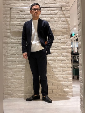 「アイテム（パンツ）」を使った、nobgさん（メンズ・171cm）の秋コーディネート