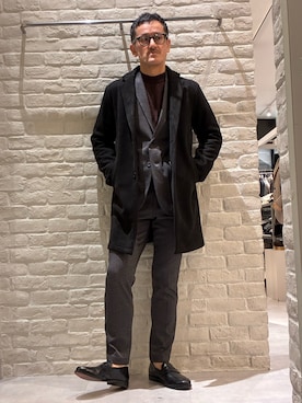 「アイテム（パンツ）」を使った、nobgさん（メンズ・171cm）の冬コーディネート