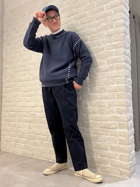 「アイテム（パンツ）」を使った、nobgさん（メンズ・171cm）の冬コーディネート