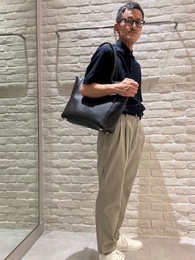 「アイテム（ポロシャツ）」を使った、nobgさん（メンズ・171cm）の夏コーディネート