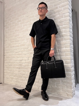 「アイテム（ビジネスバッグ）」を使った、nobgさん（メンズ・171cm）の夏コーディネート