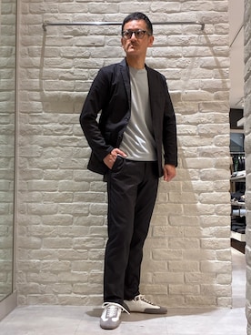 「アイテム（セットアップ）」を使った、nobgさん（メンズ・171cm）の春コーディネート