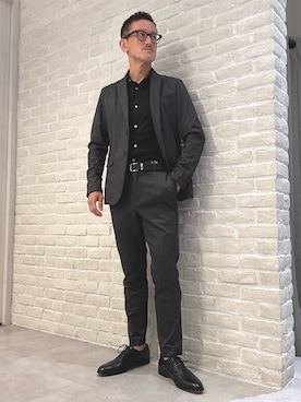 「アイテム（セットアップ）」を使った、nobgさん（メンズ・171cm）の秋コーディネート