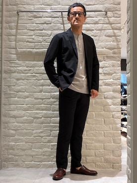 「アイテム（セットアップ）」を使った、nobgさん（メンズ・171cm）の夏コーディネート