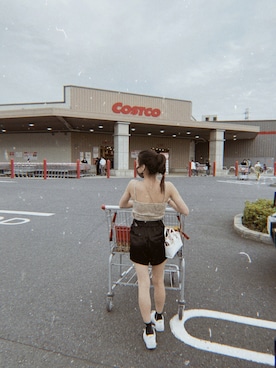 「costco」｜ｆｕｋａさん（レディース・154cm）の夏コーディネート