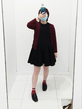 「red」｜「アイテム（アクセサリー）」を使った、Akiraさん（レディース・155cm）の春コーディネート