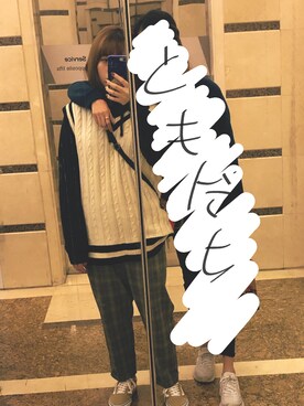 「PULL&BEAR（プルアンドベア）のアイテム（パンツ）」を使った、太陽のマテ茶さん（レディース・164cm）の秋コーディネート