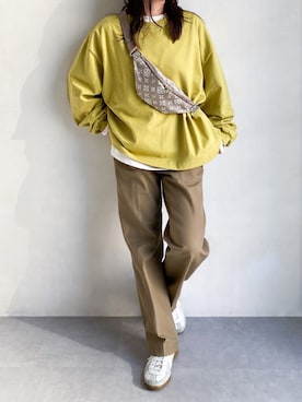 「THE SHINZONE（ザ　シンゾーン）のアイテム（チノパンツ）」を使った、kaoさん（レディース・160cm）の冬コーディネート