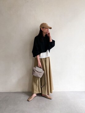 「着まわしコーデ」｜kaoさん（レディース・160cm）の冬コーディネート
