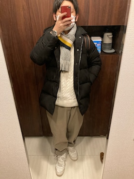「PLST（プラステ）のアイテム（ジャケット/アウター）」を使った、SHIMさん（メンズ・165cm）の冬コーディネート