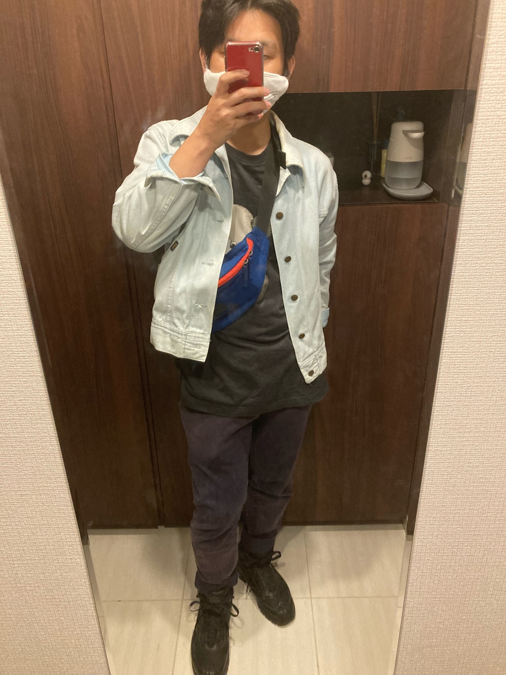 「だから秋服が好き、シンプルコーデ、大人カジュアル、カジュアル、秋コーデ、LEE、nike acg、grn、UNIQLO、NIKE」｜「NIKE ACGのアイテム（ブーツ、ブラック系）」を使った、SHIMさん（メンズ・165cm）の秋コーディネートの1枚目の写真