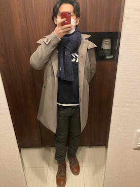 「MichaelKors」｜SHIMさん（メンズ・165cm）の冬コーディネート