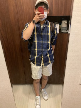 「Adam et Rope'」｜SHIMさん（メンズ・165cm）の夏コーディネート