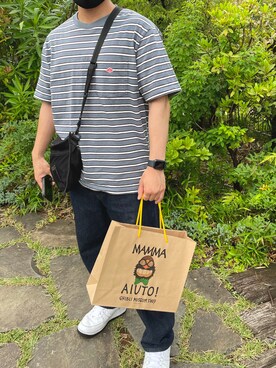 髪が後退してるのではなく私が前進しているさん（メンズ・163cm）の夏コーディネート