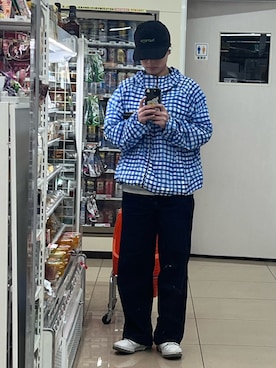 「アツいコーデ全部見せ」｜「アイテム（ナイロンジャケット）」を使った、ゆいさん（レディース・157cm）の夏コーディネート