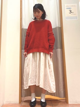 「Samansa Mos2（サマンサ モスモス）のアイテム（ジャケット/アウター）」を使った、ゆかさん（レディース・162cm）の秋コーディネート