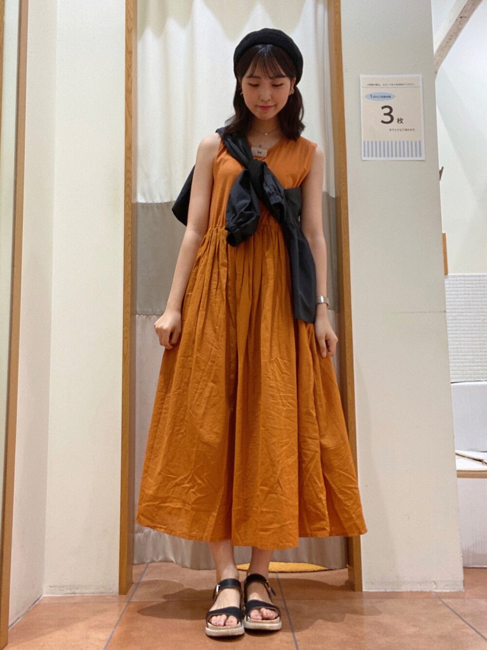 ぷー★新品★サマンサモスモス★blue★異素材使いノースリーブワンピース。 ワンピース(ブルー/青系)｜Samansa Mos2 blue（サマンサモスモス