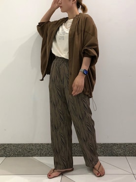 「DouDou（ドゥドゥ）のアイテム（ブルゾン）」を使った、DouDou  阪急三番街店さん（レディース・164cm）の夏コーディネート