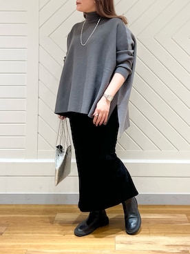 DouDou  阪急三番街店さん（レディース・162cm）の冬コーディネート