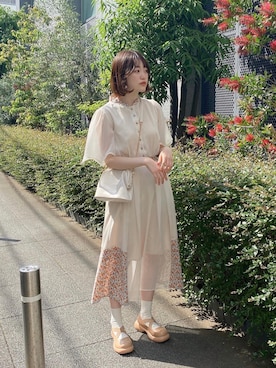 「idem（イデム）のアイテム」を使った、hibikiさん（レディース・159cm）の春コーディネート