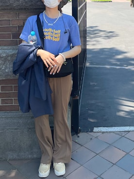 「Shine（シャイン）のアイテム（アクセサリー）」を使った、わかさん（レディース・160cm）の夏コーディネート