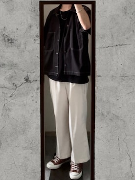 「Ellno Loset（エルノロゼット）のアイテム（ブレスレット）」を使った、TKMさん（メンズ・179cm）の夏コーディネート